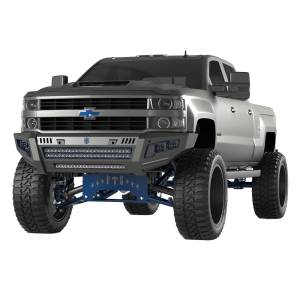 Road Armor - Road Armor 3152DF-A0-P2-MH-BH Identity Non-Shackle Front Bumper Kit with Hyve Mesh and 2 Cube Light Pods for Chevy Silverado 2500HD/3500 2015-2019 - Image 2