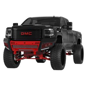 Road Armor - Road Armor 2152DF-B0-P2-MH-BH Identity Shackle Front Bumper with Hyve Mesh and 2 Cube Light Pods for GMC Sierra 2500HD/3500 2015-2019 - Image 2