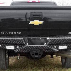 Frontier Gear - Frontier Gear 100-20-7008 Rear Bumper with Sensor Holes and No Lights for GMC Sierra 1500 2007-2013 - Image 4