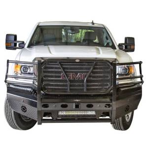 Frontier Truck Gear - Pro Series Front Bumpers - Frontier Gear - Frontier Gear 130-31-5006 Pro Front Bumper with Light Bar Compatible for GMC Sierra 2500HD/3500 2015-2019