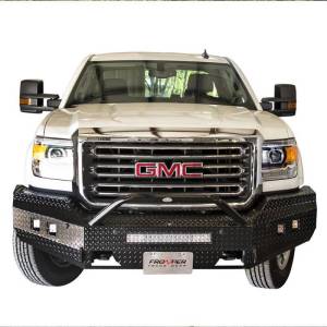 Frontier Gear - Frontier Gear 140-31-5008 Sport Front Bumper with Cube Light and Light Bar Compatible for GMC Sierra 2500HD/3500 2015-2019 - Image 2