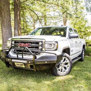 Frontier Gear - Frontier Gear 140-31-6014 Sport Front Bumper with Cube Light and Light Bar Compatible for GMC Sierra 1500 2016-2018 - Image 3