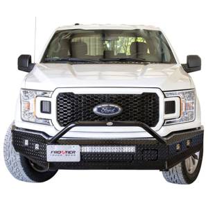 Frontier Gear 140-51-8013 Sport Front Bumper with Cube Light and Light Bar Compatible for Ford F150 2018-2020 New Body Style