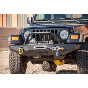 Expedition One - Expedition One TJFB100 Trail Series Winch Front Bumper for Jeep Wrangler TJ 1997-2006 - Bare Steel - Image 3