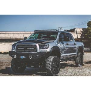 Expedition One - Expedition One TT07-13-FB-H-BARE RangeMax Winch Front Bumper with Hoop for Toyota Tundra 2007-2013 - Bare Steel - Image 2