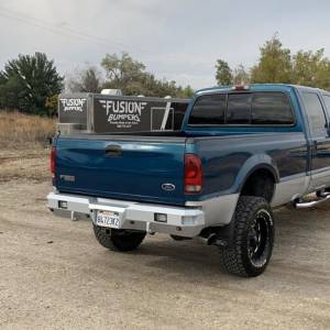 Bumpers By Vehicle - Fusion Bumpers - Fusion 9907FORDRB Rear Bumper for Ford F250/F350 1999-2007