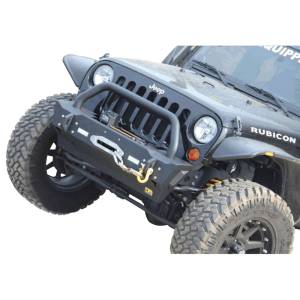 TJM 074SB17R36ZCDS T17 Rock Crawler Shorty Front Bumper for Jeep Wrangler JK 2007-2018