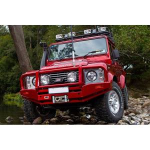 ARB 4x4 Accessories - ARB 3432090 Deluxe Winch Front Bumper with Bull Bar for Land Rover Defender 90 1994-1997 - Image 3