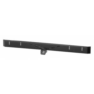 All Bumpers - Warrior - Warrior 510 Standard Rear Bumper with 2" Receiver for Jeep Wrangler YJ 1987-1996 - Black Powder Coat