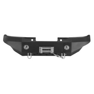 Warrior 4520 Winch Front Bumper with D-Rings Mount for Toyota Tacoma 2005-2011 - Black Powder Coat