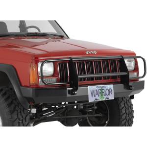 Warrior - Warrior 56051 Rock Crawler Front Bumper with Brush Guard and D-Rings Mount for Jeep Cherokee XJ 1984-2001 - Black Powder Coat - Image 2
