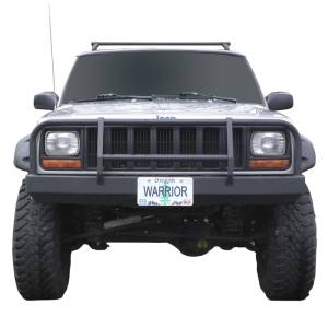 Warrior - Warrior 56060 Contour Front Bumper with Brush Guard for Jeep Cherokee XJ 1984-2001 - Black Powder Coat - Image 2