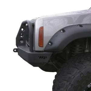 Warrior - Warrior 56061 Contour Front Bumper with Brush Guard and D-Rings Mount for Jeep Cherokee XJ 1984-2001 - Black Powder Coat - Image 3