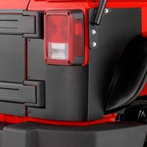 Warrior S920A Rear Corners with Holes for Jeep Wrangler JK 2007-2018 - Black Powder Coat