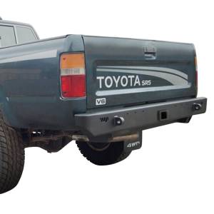 Warrior 53566 Rear Bumper with Receiver Hitch for Toyota Pickup 1989-1995 - Black Powder Coat