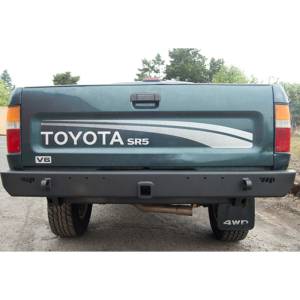 Warrior - Warrior 53566 Rear Bumper with Receiver Hitch for Toyota Pickup 1989-1995 - Black Powder Coat - Image 2