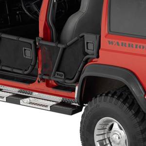 Warrior - Warrior 90784 Rear Adventure Tube Doors for Jeep Cherokee XJ 1984-1996 - Black Powder Coat - Image 4