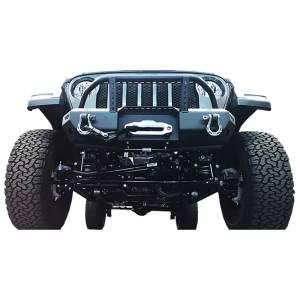 Warrior - Warrior 6537 Winch MOD Series Stubby Front Bumper with Brush Guard for Jeep Wrangler JL/Gladiator JT 2018-2022 - Black Powder Coat - Image 5