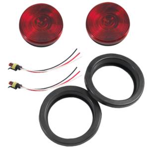Warrior 2915 4" LED Tail Lights - Red