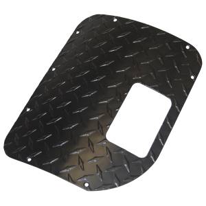 Warrior - Warrior 90441PC Shifter Cover with Cutouts for Jeep CJ7 1980-1986 - Black Powder Coat