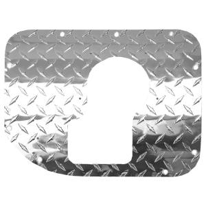 Warrior - Warrior 90443 Shifter Cover with Cutouts for Jeep CJ7 1980-1986 - Polished Aluminum