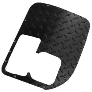 Warrior 90443PC Shifter Cover with Cutouts for Jeep CJ7 1980-1986 - Black Powder Coat