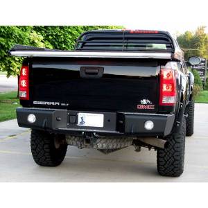 All Bumpers - TrailReady - TrailReady 65502 Rear Bumper with D-Ring Tabs for GMC Sierra 1500 2007-2013