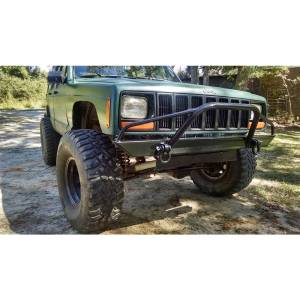 Affordable Offroad - Affordable Offroad Front Bumper with Pre-Runner Guard for Jeep Cherokee XJ/Comanche 1984-2001 - Bare Steel - Image 4