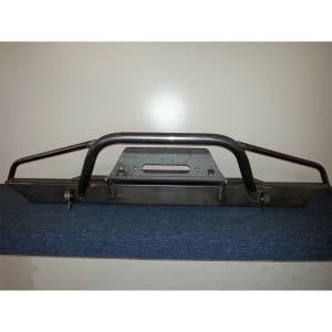 Affordable Offroad Winch Front Bumper with Pre-Runner Guard for Jeep Cherokee XJ/Comanche 1984-2001 - Bare Steel