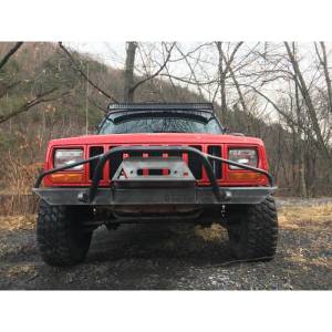Affordable Offroad - Affordable Offroad Winch Front Bumper with Pre-Runner Guard for Jeep Cherokee XJ/Comanche 1984-2001 - Bare Steel - Image 3