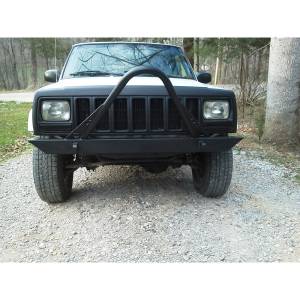 Affordable Offroad - Affordable Offroad Stinger Front Bumper for Jeep Cherokee XJ/Comanche 1984-2001 - Bare Steel - Image 3