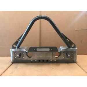 Jeep Bumpers - Affordable Offroad - Affordable Offroad Stinger Winch Front Bumper for Jeep Wrangler JK 2007-2018 - Bare Steel