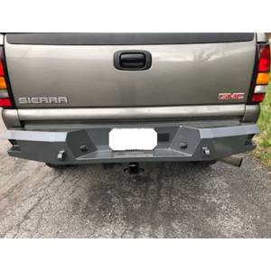Affordable Offroad - Affordable Offroad Chevy Rear Full Size Truck Rear Bumper for Chevy Silverado and GMC Sierra 1500/2500HD/3500 1999-2007 - Bare Steel - Image 2
