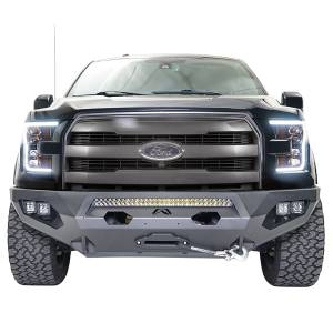 Fab Fours FF15-X3251-1 Matrix Winch Front Bumper with Sensor Holes for Ford F-150 2015-2017
