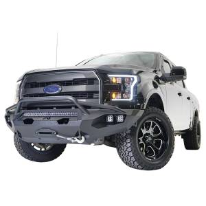 Fab Fours - Fab Fours FF15-X3252-1 Matrix Winch Front Bumper with Pre-Runner Guard and Sensor Holes for Ford F-150 2015-2017 - Image 2