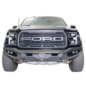 Fab Fours FF17-X4351-1 Matrix Winch Front Bumper with Sensor Holes for Ford Raptor 2017-2020