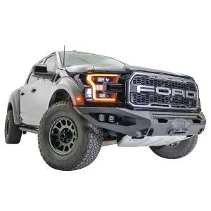 Fab Fours - Fab Fours FF17-X4351-1 Matrix Winch Front Bumper with Sensor Holes for Ford Raptor 2017-2020 - Image 3