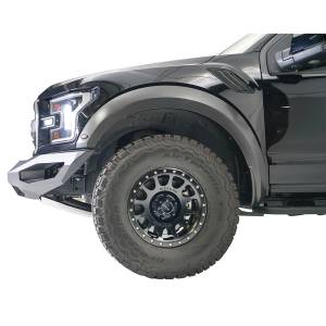 Fab Fours - Fab Fours FF17-X4351-1 Matrix Winch Front Bumper with Sensor Holes for Ford Raptor 2017-2020 - Image 4