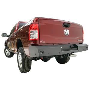 Fab Fours - Fab Fours DR19-RT4450-1 Red Steel Rear Bumper with Sensor Holes for Dodge Ram 2500/3500 2019-2022 - Image 2
