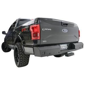 Fab Fours - Fab Fours FF15-RT3250-1 Red Steel Rear Bumper with Sensor Holes for Ford F-150 2015-2020 - Image 2