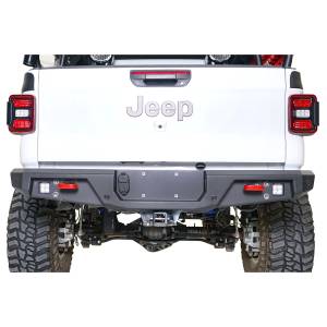 Fab Fours - Fab Fours JT20-Y1952-1 Standard Rear Bumper with Sensor Holes for Jeep Gladiator 2020-2022 - Image 2