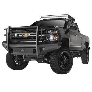 Truck Bumpers - Fab Fours Black Steel Elite
