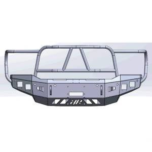 Hammerhead Bumpers - Hammerhead 600-56-0958 X-Series Winch Front Bumper for Dodge Ram 2500/3500/4500/5500 2019-2021
