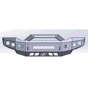 Hammerhead Bumpers - Hammerhead 600-56-0973 Low Profile Front Bumper with Formed Guard for Dodge Ram 2500/3500/4500/5500 2019-2023