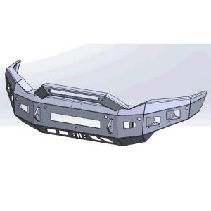 Hammerhead Bumpers - Hammerhead 600-56-0973 Low Profile Front Bumper with Formed Guard for Dodge Ram 2500/3500/4500/5500 2019-2023 - Image 2