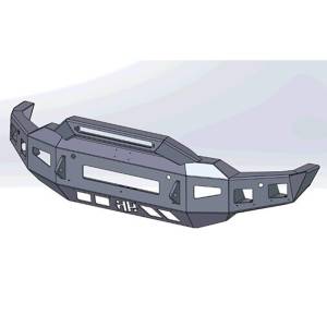 Hammerhead Bumpers - Hammerhead 600-56-0983 Low Profile Front Bumper with Formed Guard for Chevy Silverado 2500HD/3500 2020-2022 - Image 2
