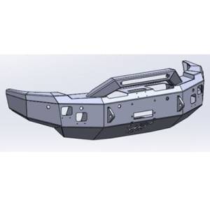 Hammerhead 600-56-0988 X-Series Winch Front Bumper with Formed Guard for Dodge Ram 2500/3500/4500/5500 2010-2018