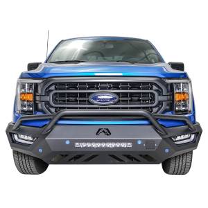 Fab Fours Vengeance - Ford - Fab Fours - Fab Fours FF21-V5152-1 Vengeance Front Bumper with Pre-Runner Guard for Ford F-150 2021
