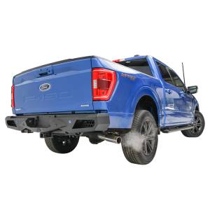 Fab Fours - Fab Fours FF21-E5051-1 Vengeance Rear Bumper with Sensor Holes for Ford F-150 2021 - Image 2