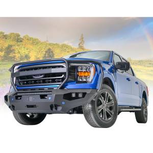 Fab Fours - Fab Fours FF21-X4750-1 Matrix Front Bumper with Full Guard for Ford F-150 2021 - Image 3